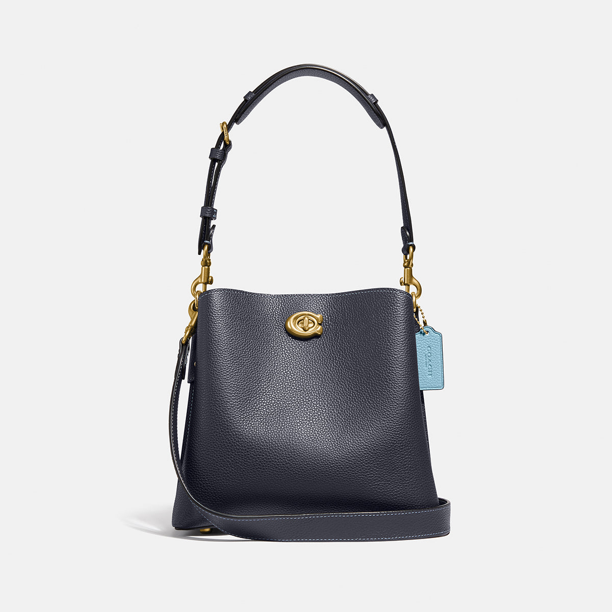 C3766-Willow Bucket Bag In Colorblock-B4/Midnight Navy Multi