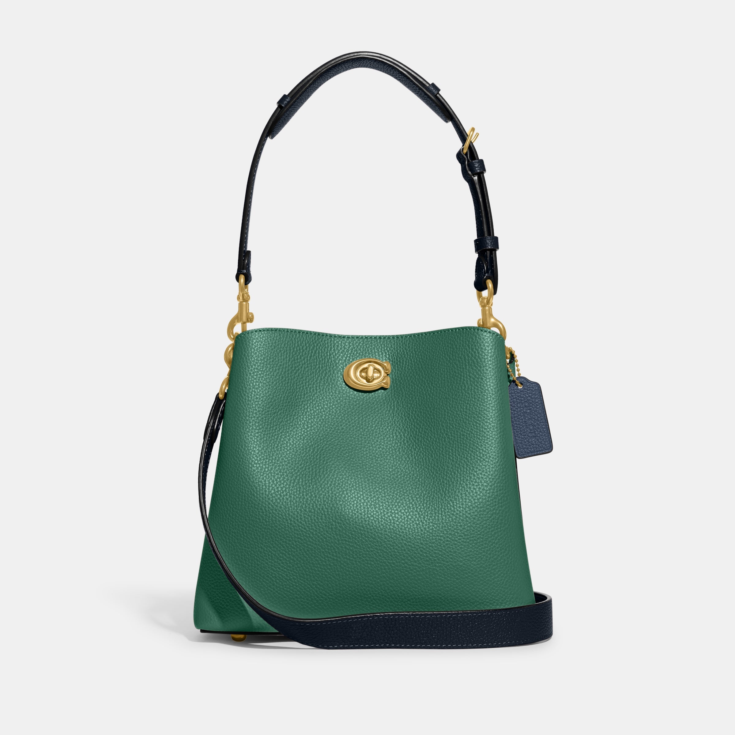 C3766-Willow Bucket Bag In Colorblock-B4/Bright Green Multi