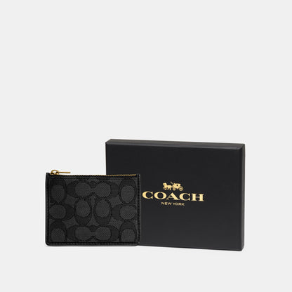 Boxed Mini Skinny Id Case In Signature Textile Jacquard - COACH Saudi Arabia Official Site
