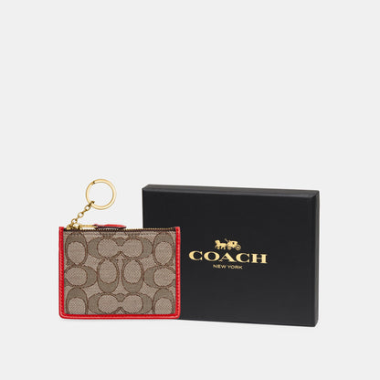 Boxed Mini Skinny Id Case In Signature Textile Jacquard - COACH Saudi Arabia Official Site