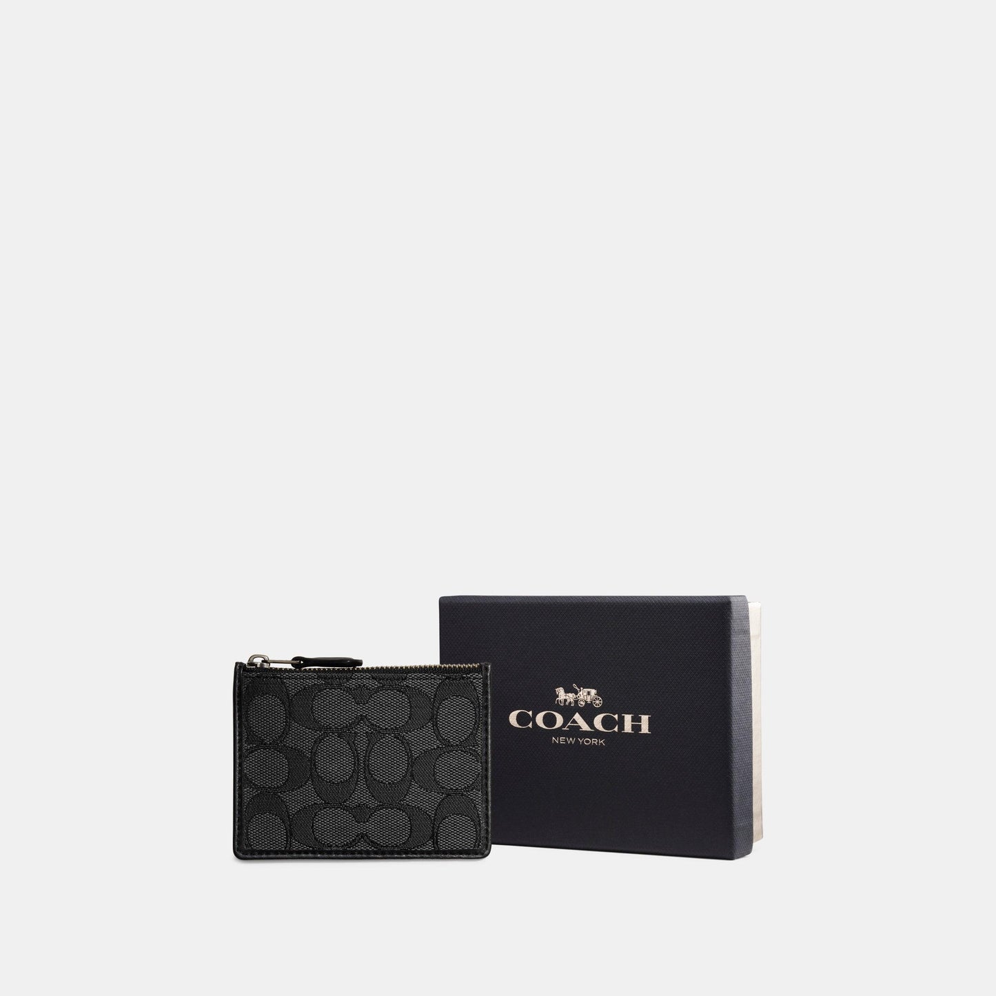 Boxed Mini Skinny Id Case In Signature Textile Jacquard - COACH Saudi Arabia Official Site