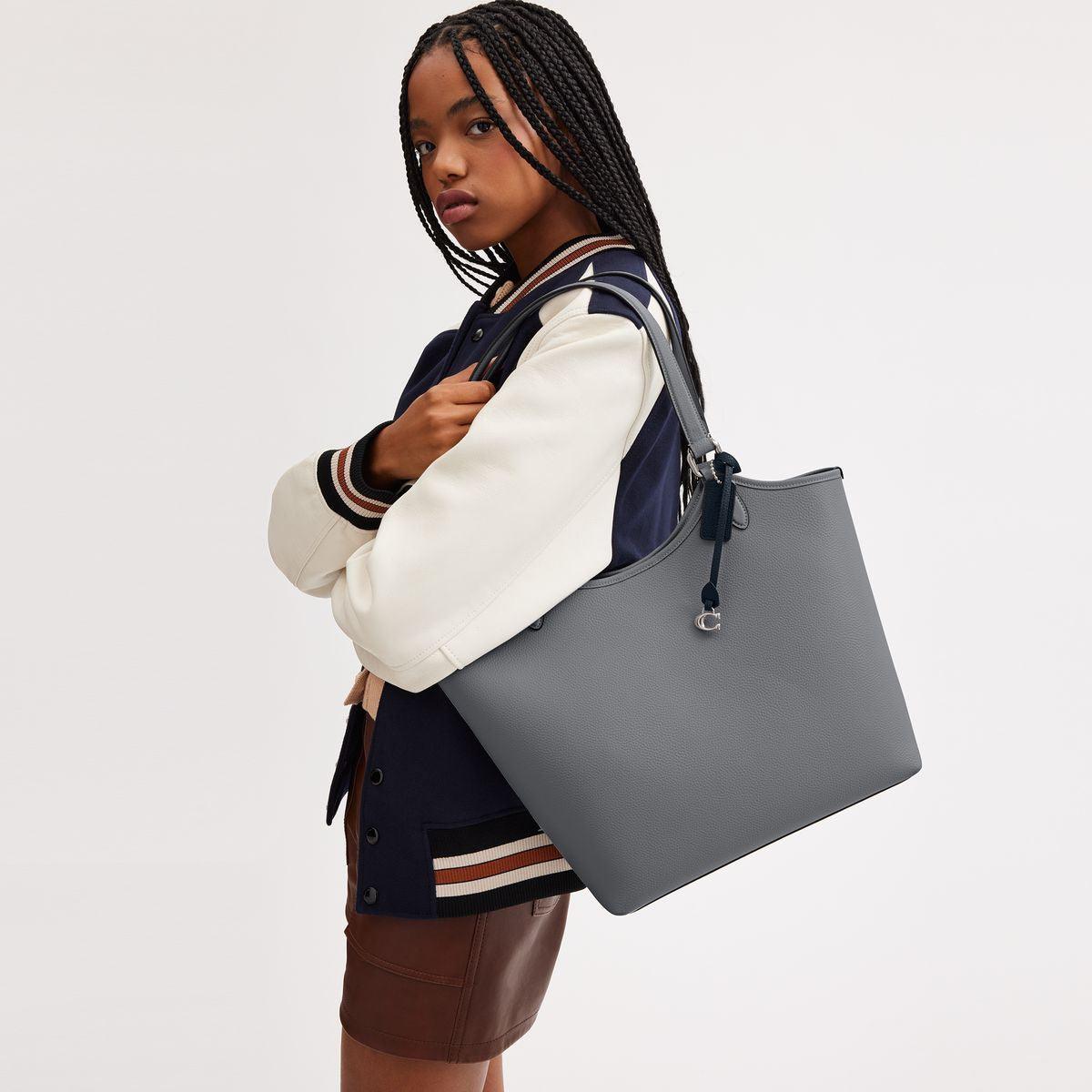 C6337-Day Tote-LH/Grey Blue