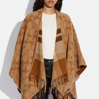 C6419-Reversible Signature Cape-Natural.