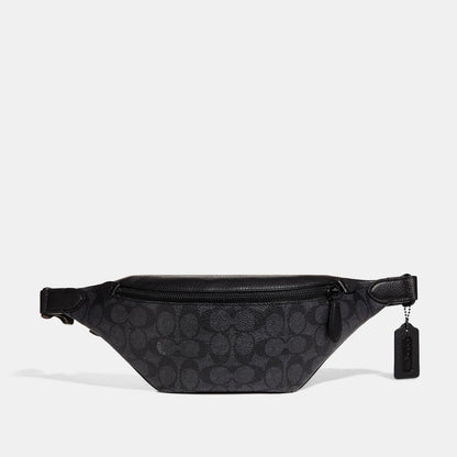 C7700-Charter Belt Bag 7 In Signature Canvas-Charcoal