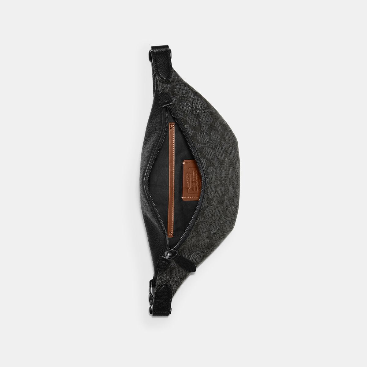C7700-Charter Belt Bag 7 In Signature Canvas-Charcoal