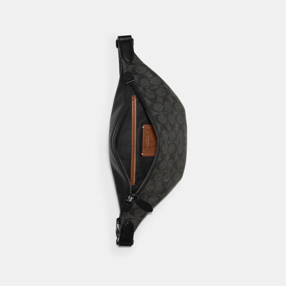 C7700-Charter Belt Bag 7 In Signature Canvas-Charcoal