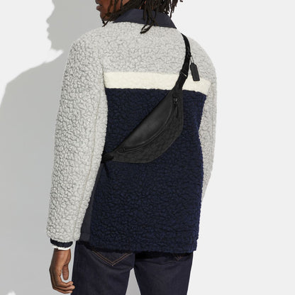 C7700-Charter Belt Bag 7 In Signature Canvas-Charcoal