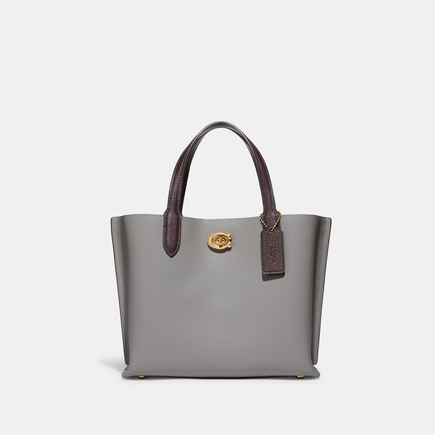 C9092-WILLOW TOTE BAG 24 IN COLORBLOCK WITH SIGNATURE CANVAS INTERIOR-B4/Dove Grey Multi