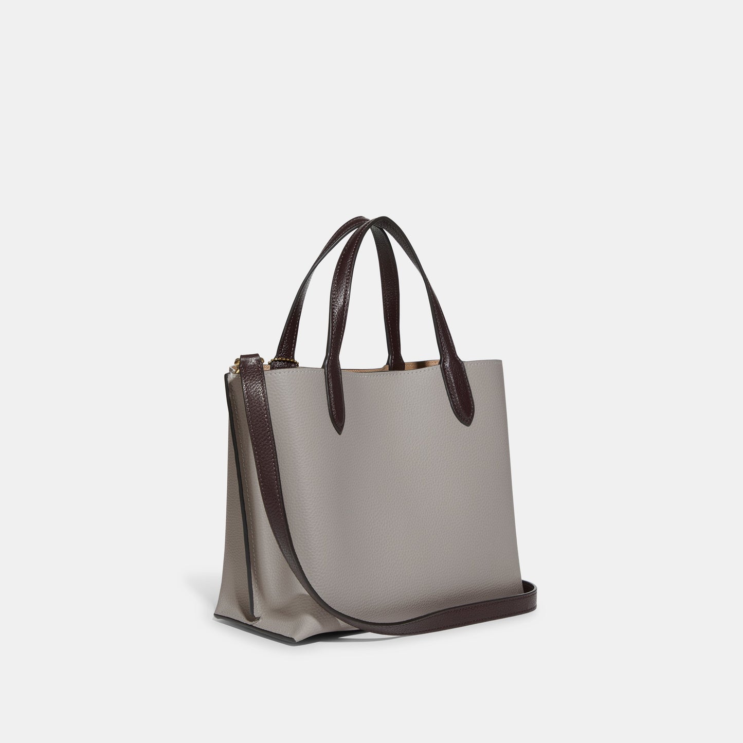 C9092-WILLOW TOTE BAG 24 IN COLORBLOCK WITH SIGNATURE CANVAS INTERIOR-B4/Dove Grey Multi