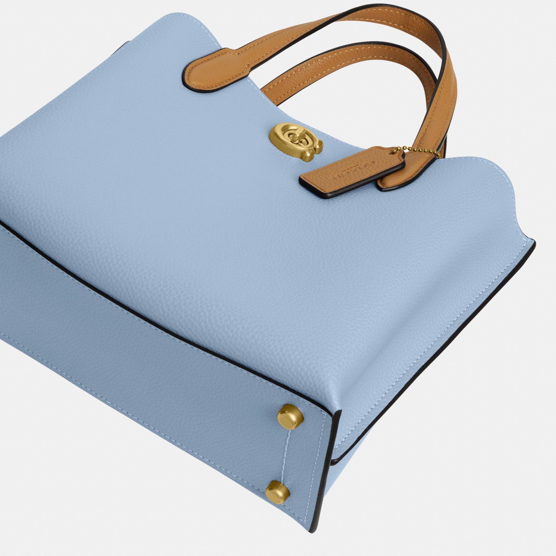 C9092-WILLOW TOTE BAG 24 IN COLORBLOCK WITH SIGNATURE CANVAS INTERIOR-B4/Bluebell Multi