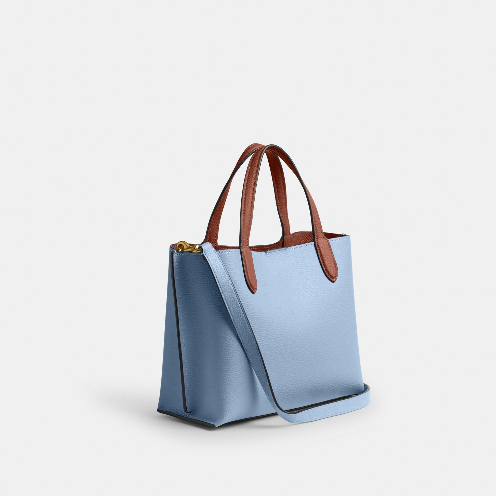 C9092-WILLOW TOTE BAG 24 IN COLORBLOCK WITH SIGNATURE CANVAS INTERIOR-B4/Bluebell Multi