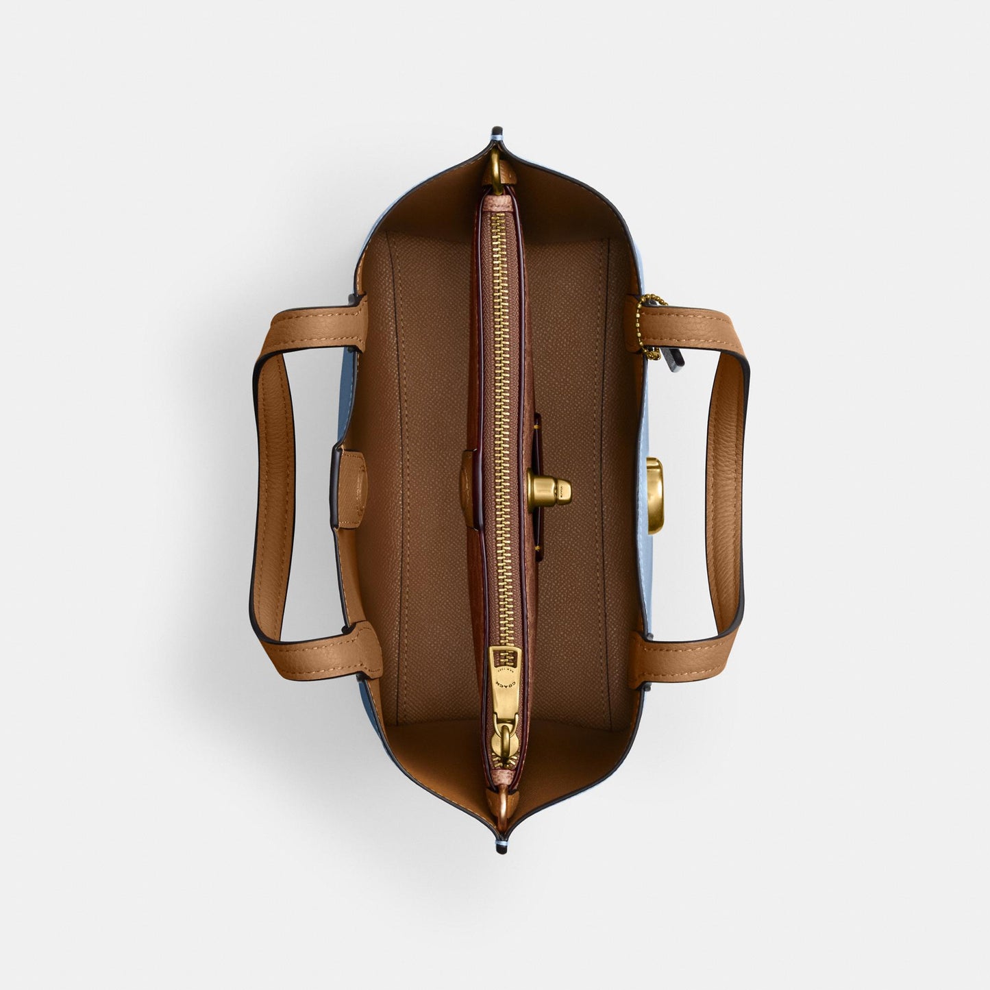 C9092-WILLOW TOTE BAG 24 IN COLORBLOCK WITH SIGNATURE CANVAS INTERIOR-B4/Bluebell Multi