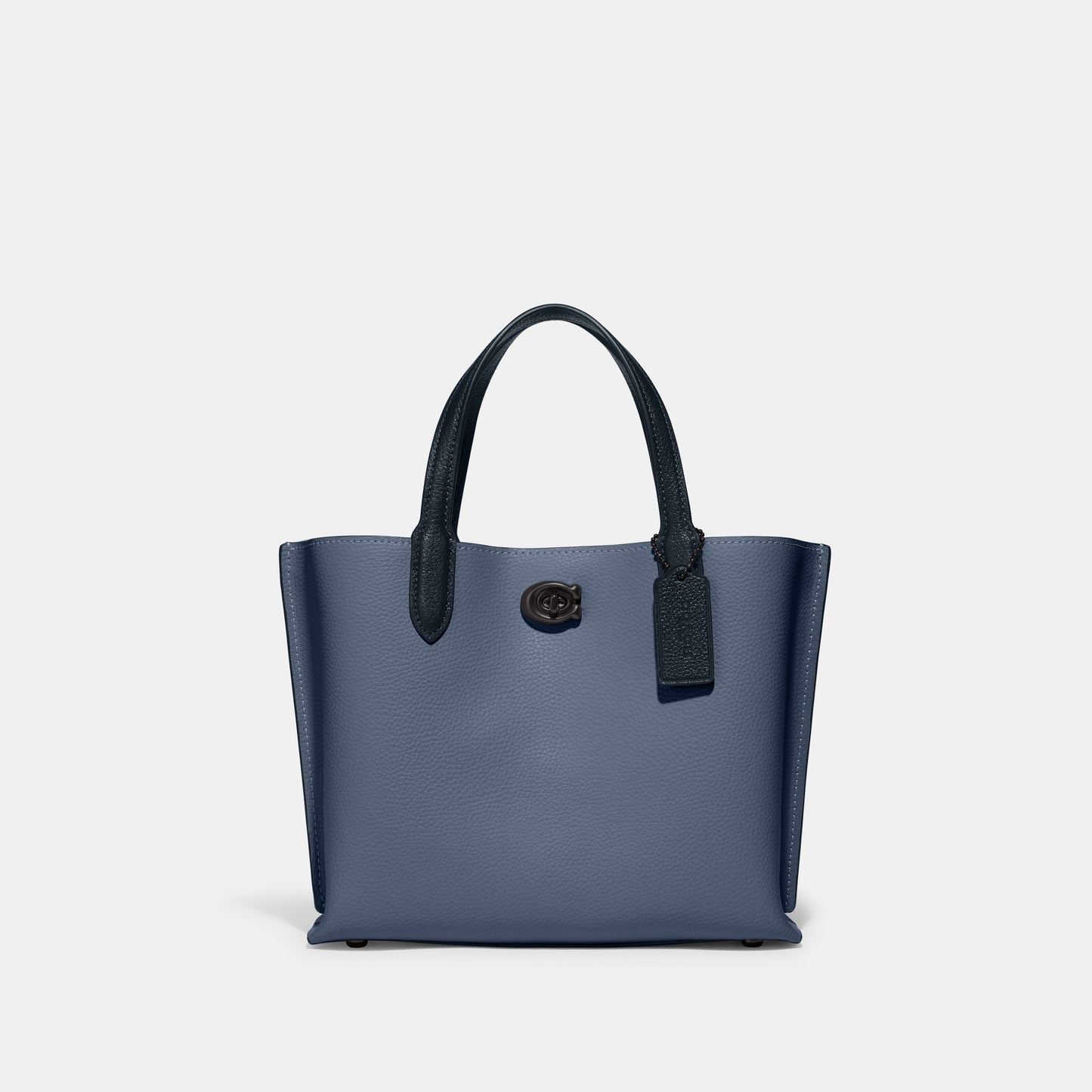 C9092-WILLOW TOTE BAG 24 IN COLORBLOCK WITH SIGNATURE CANVAS INTERIOR-V5/Washed Chambray Multi