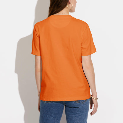 Horse And Carriage T-Shirt In Organic Cotton - COACH Saudi Arabia Official Site