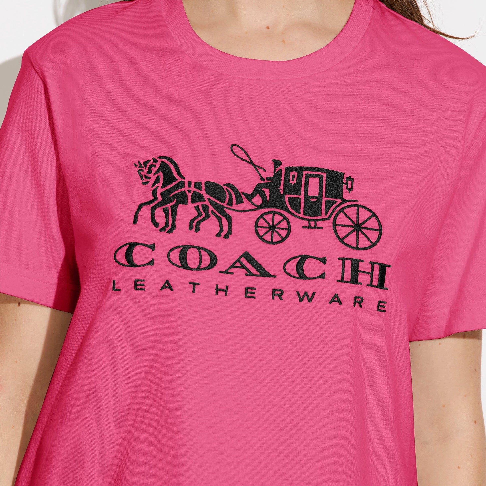 Horse And Carriage T-Shirt In Organic Cotton - COACH Saudi Arabia Official Site
