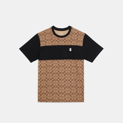 C9602-Signature T-Shirt-Khaki Signature