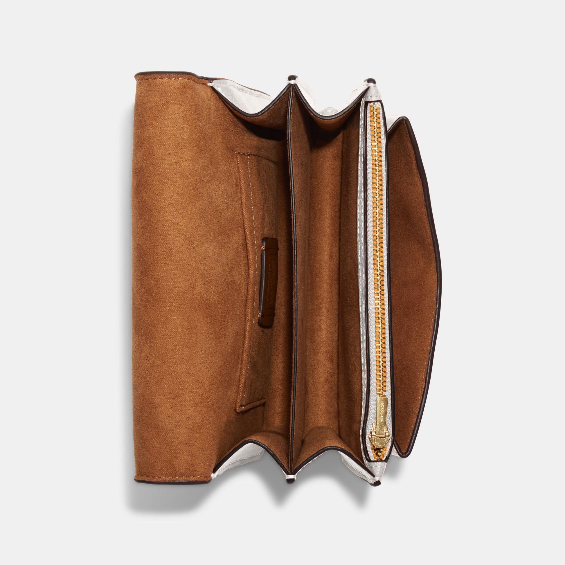 C9946-Mini Klare Crossbody In Signature Canvas-Im/Light Khaki Chalk