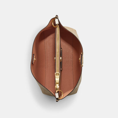 CA582-Mollie Bucket Bag 22 In Signature Canvas