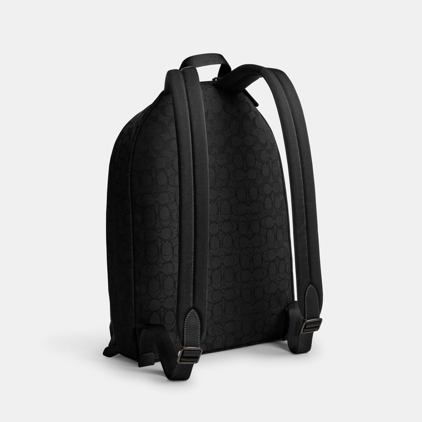 CAH18-HALL BACKPACK IN SIGNATURE JACQUARD-BLACK