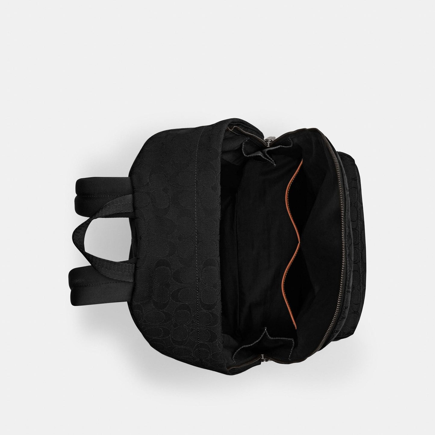 CAH18-HALL BACKPACK IN SIGNATURE JACQUARD-BLACK