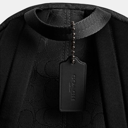 CAH18-HALL BACKPACK IN SIGNATURE JACQUARD-BLACK