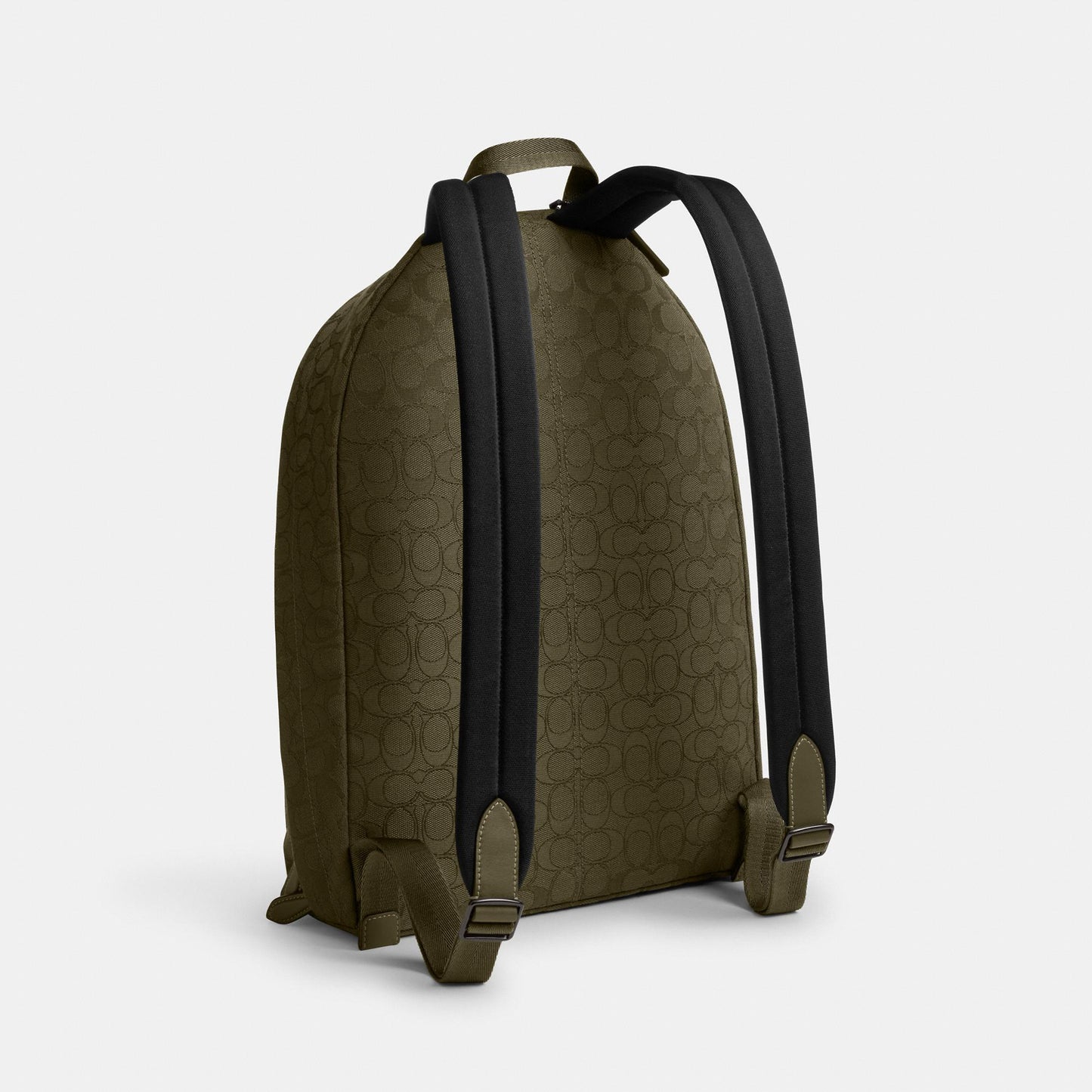 CAH18-HALL BACKPACK IN SIGNATURE JACQUARD-Olive Drab