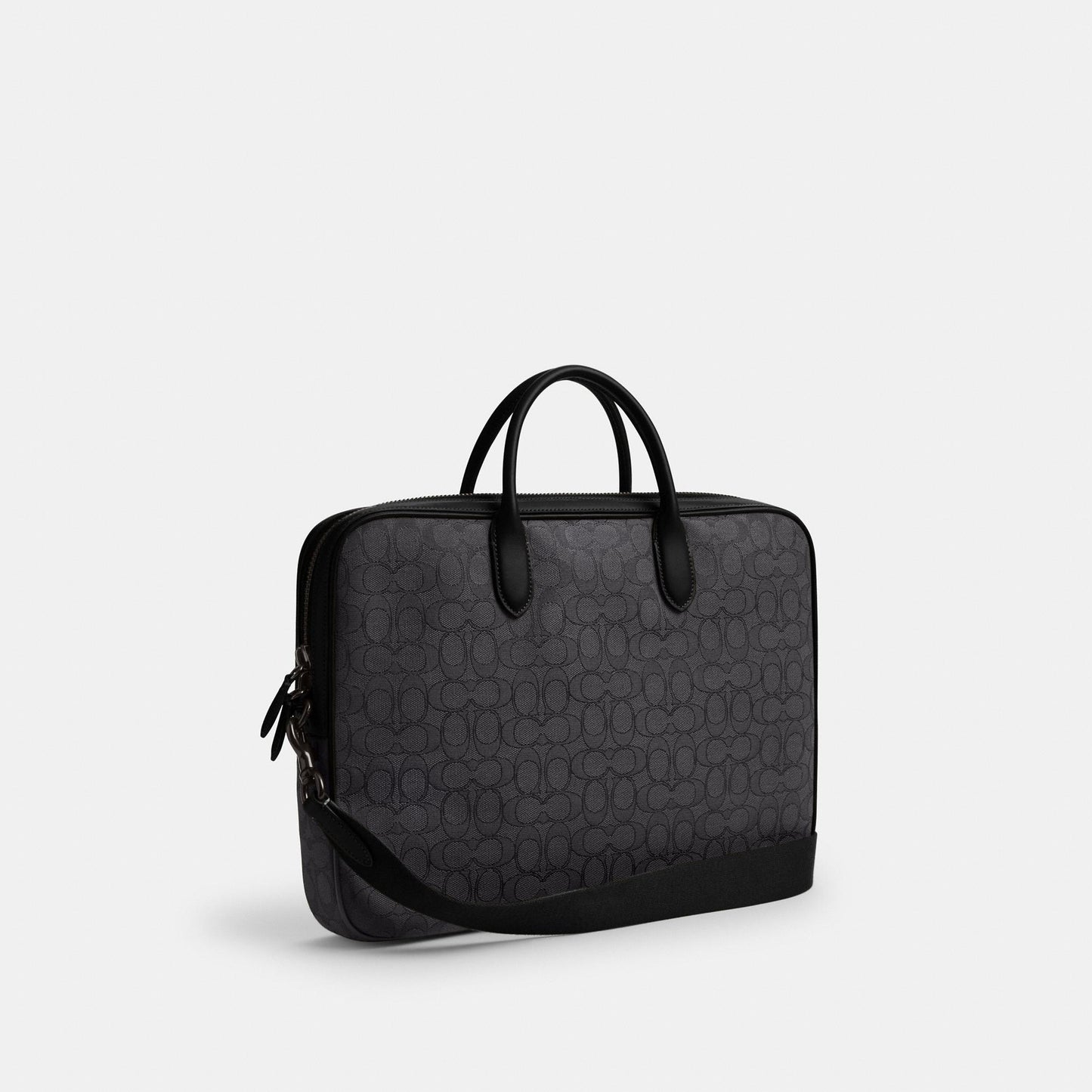 CAK97-THEO WORK BAG IN SIGNATURE JACQUARD-BLACK