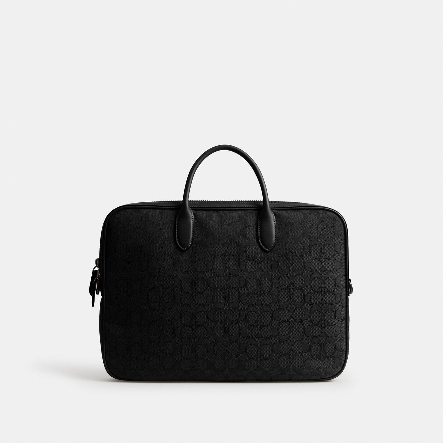 CAK97-THEO WORK BAG IN SIGNATURE JACQUARD-BLACK