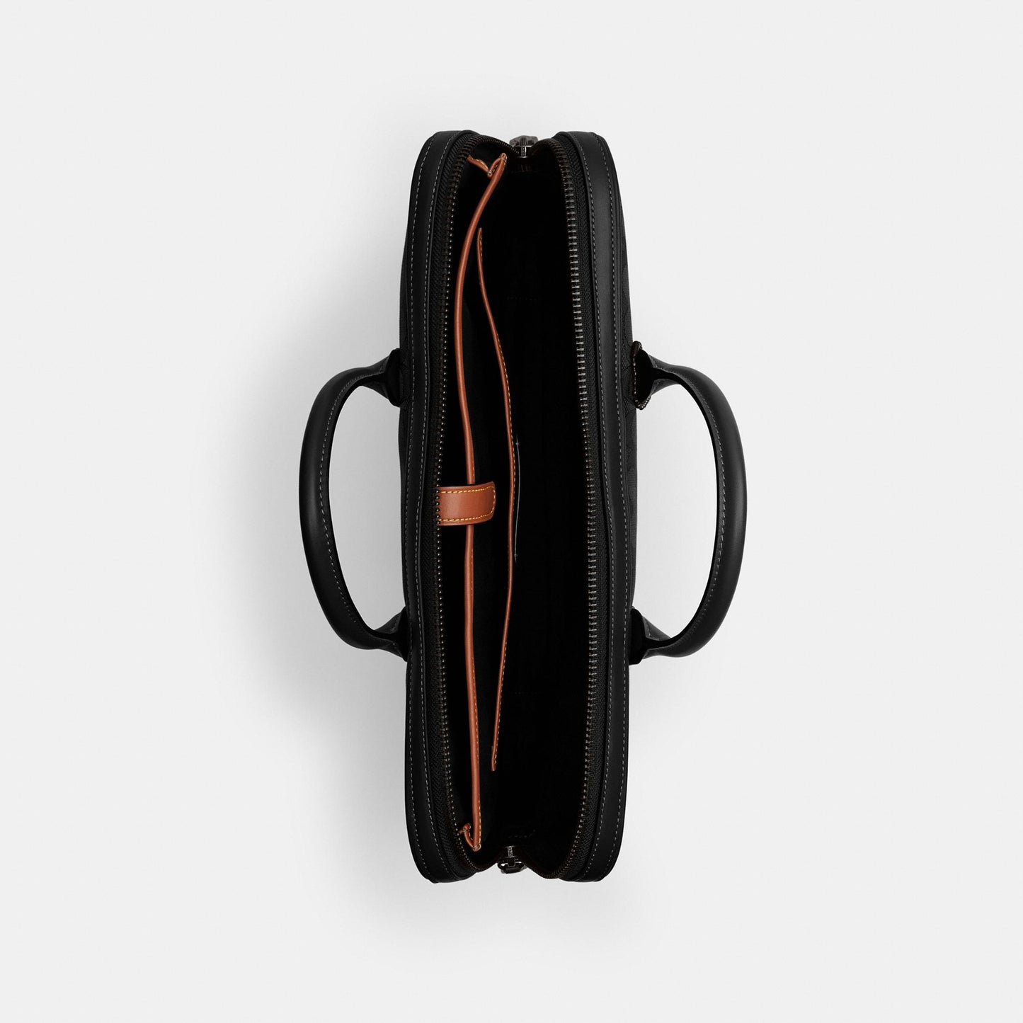 CAK97-THEO WORK BAG IN SIGNATURE JACQUARD-BLACK