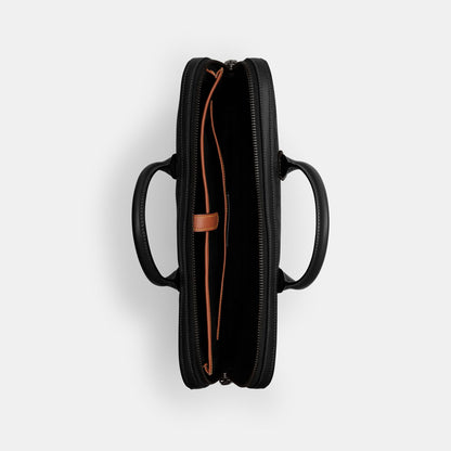 CAK97-THEO WORK BAG IN SIGNATURE JACQUARD-BLACK