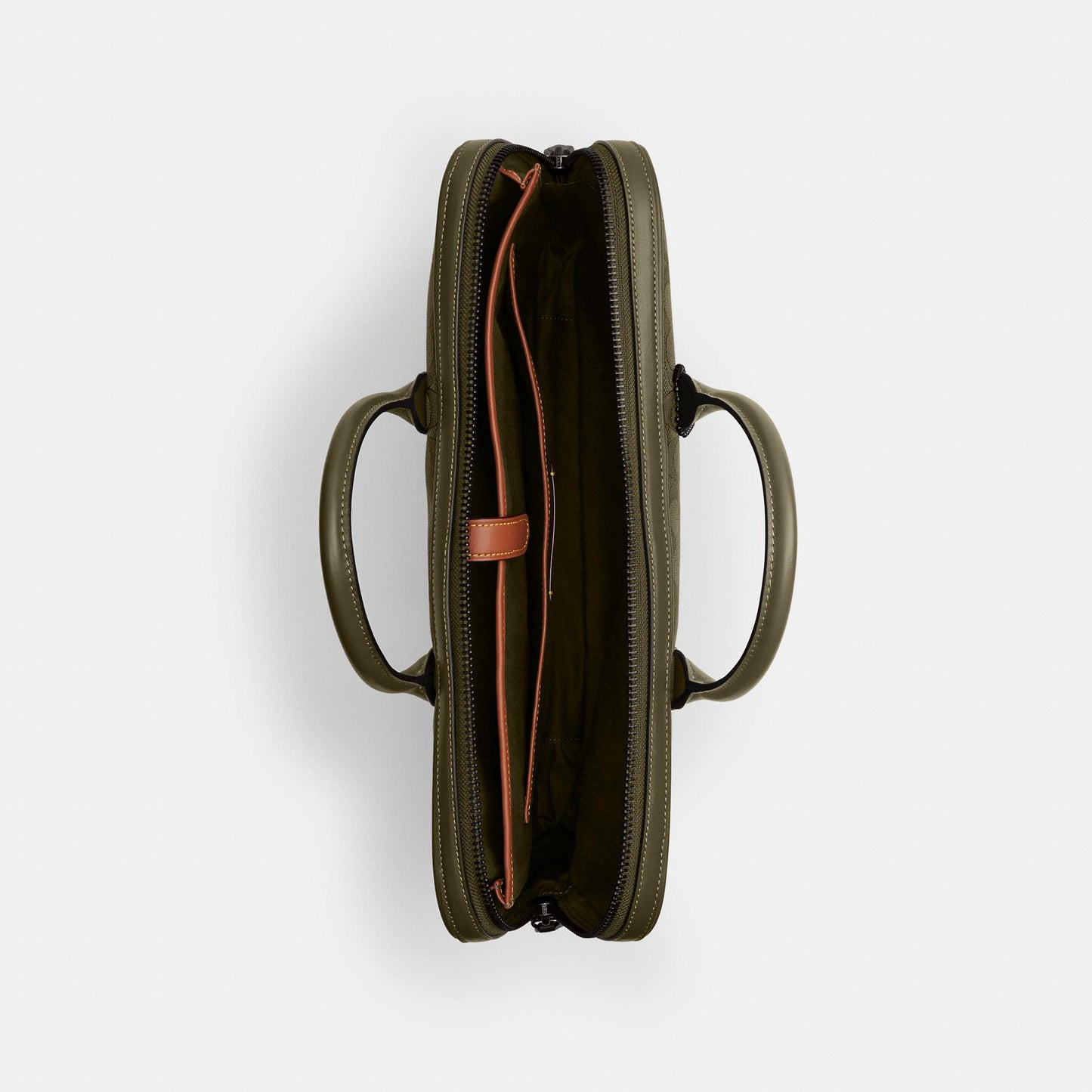 CAK97-THEO WORK BAG IN SIGNATURE JACQUARD-Olive Drab