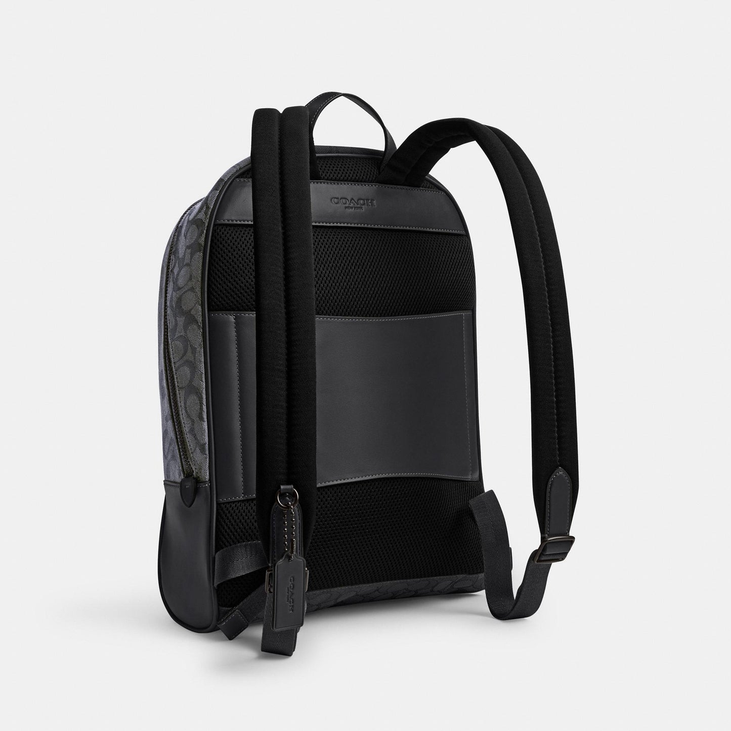 CAK98-THEO BACKPACK IN SIGNATURE JACQUARD-BLACK