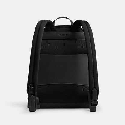 CAK98-THEO BACKPACK IN SIGNATURE JACQUARD-BLACK