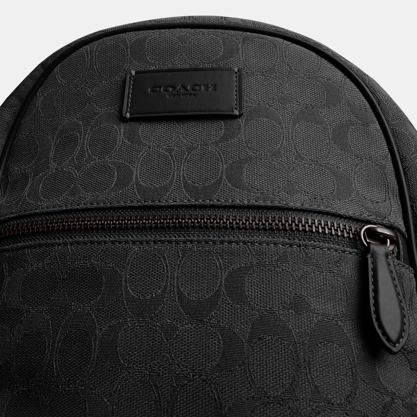 CAK98-THEO BACKPACK IN SIGNATURE JACQUARD-BLACK