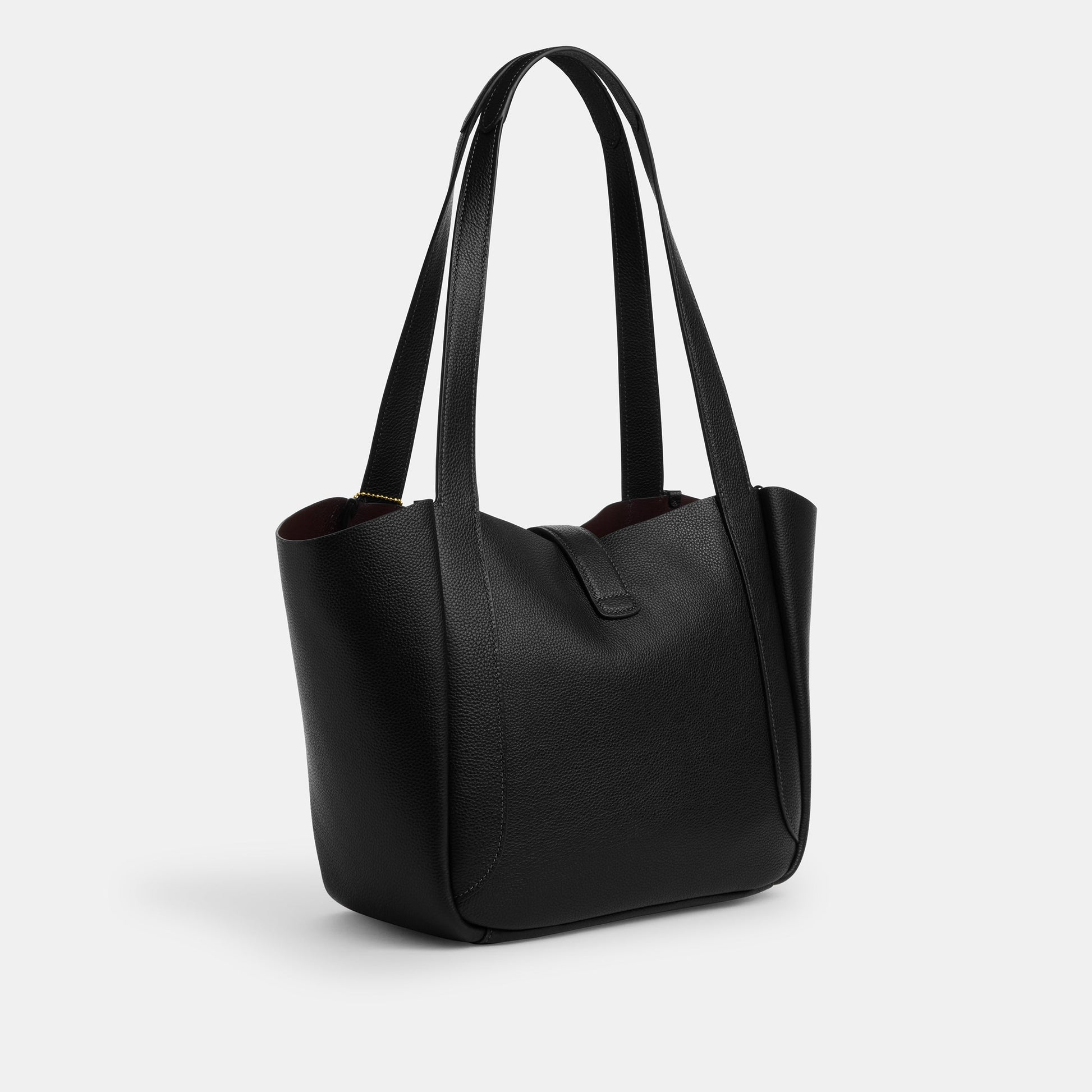 CAL17-Hadley Turnlock Tote Bag-Im/Black