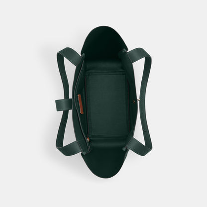 CAL17-Hadley Turnlock Tote Bag-Qb/Dark Teal