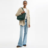 CAL17-Hadley Turnlock Tote Bag-Qb/Dark Teal