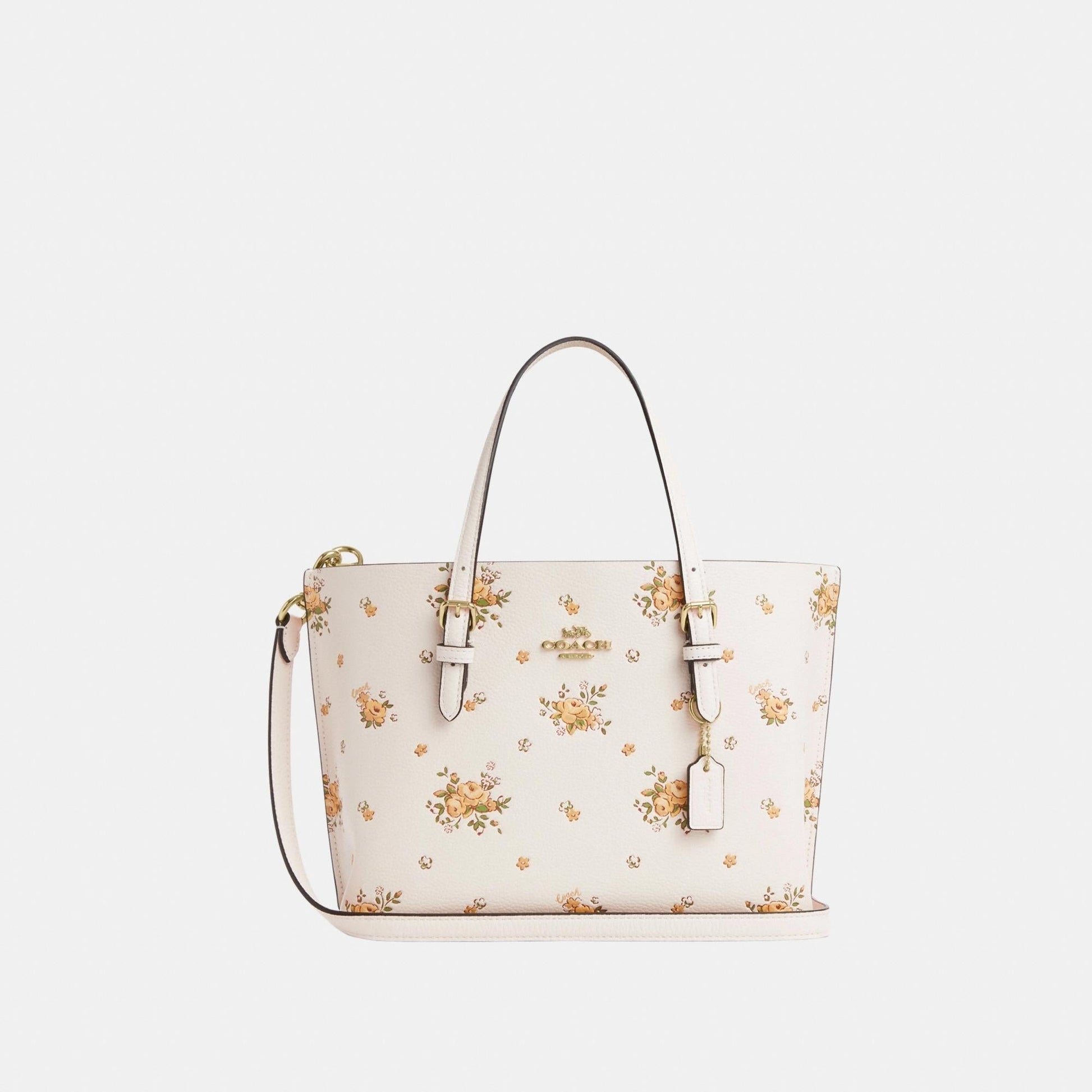 CAL44-MOLLIE TOTE BAG 25 WITH FLORAL PRINT-IM/Chalk Multi