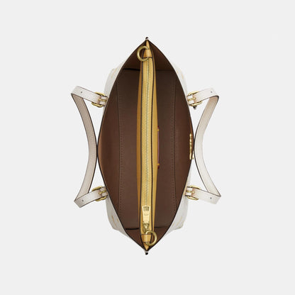 CAL44-MOLLIE TOTE BAG 25 WITH FLORAL PRINT-IM/Chalk Multi