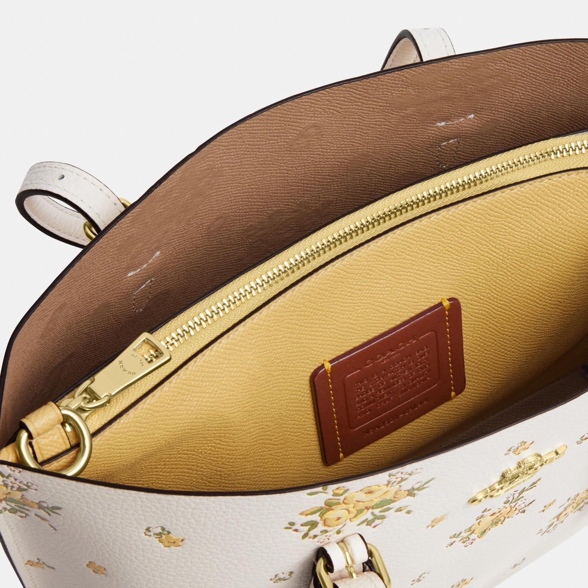 CAL44-MOLLIE TOTE BAG 25 WITH FLORAL PRINT-IM/Chalk Multi