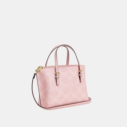 CAL50-MOLLIE TOTE BAG 25 IN SIGNATURE CANVAS-IM/Powder Pink