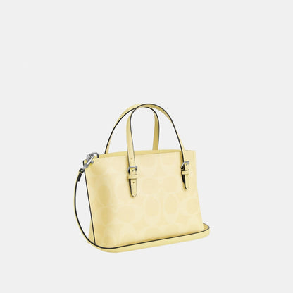 CAL50-MOLLIE TOTE BAG 25 IN SIGNATURE CANVAS-SV/Hay