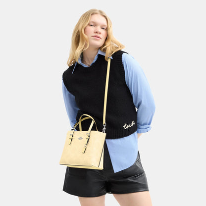 CAL50-MOLLIE TOTE BAG 25 IN SIGNATURE CANVAS-SV/Hay