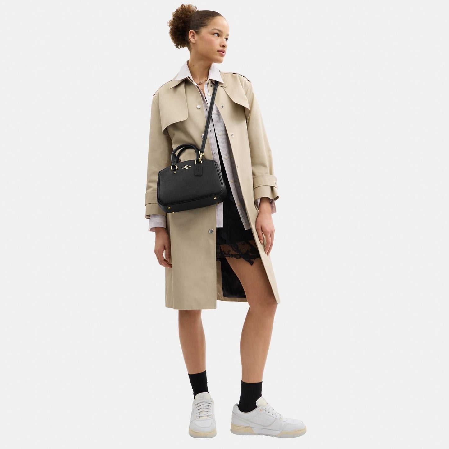 CAL54-SAVANNAH SMALL CARRYALL BAG-IM/Black