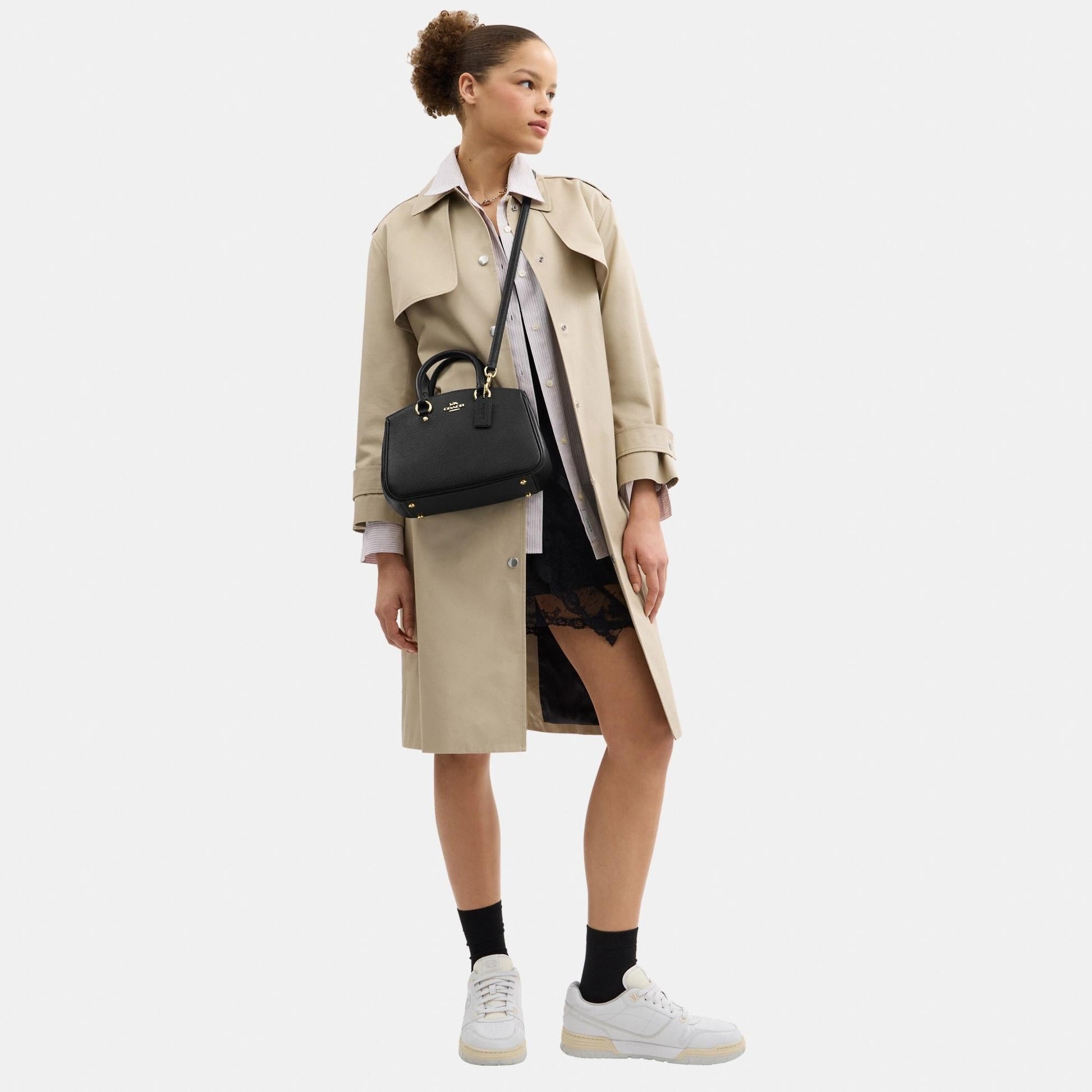 CAL54-SAVANNAH SMALL CARRYALL BAG-IM/Black