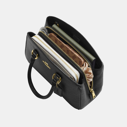 CAL54-SAVANNAH SMALL CARRYALL BAG-IM/Black