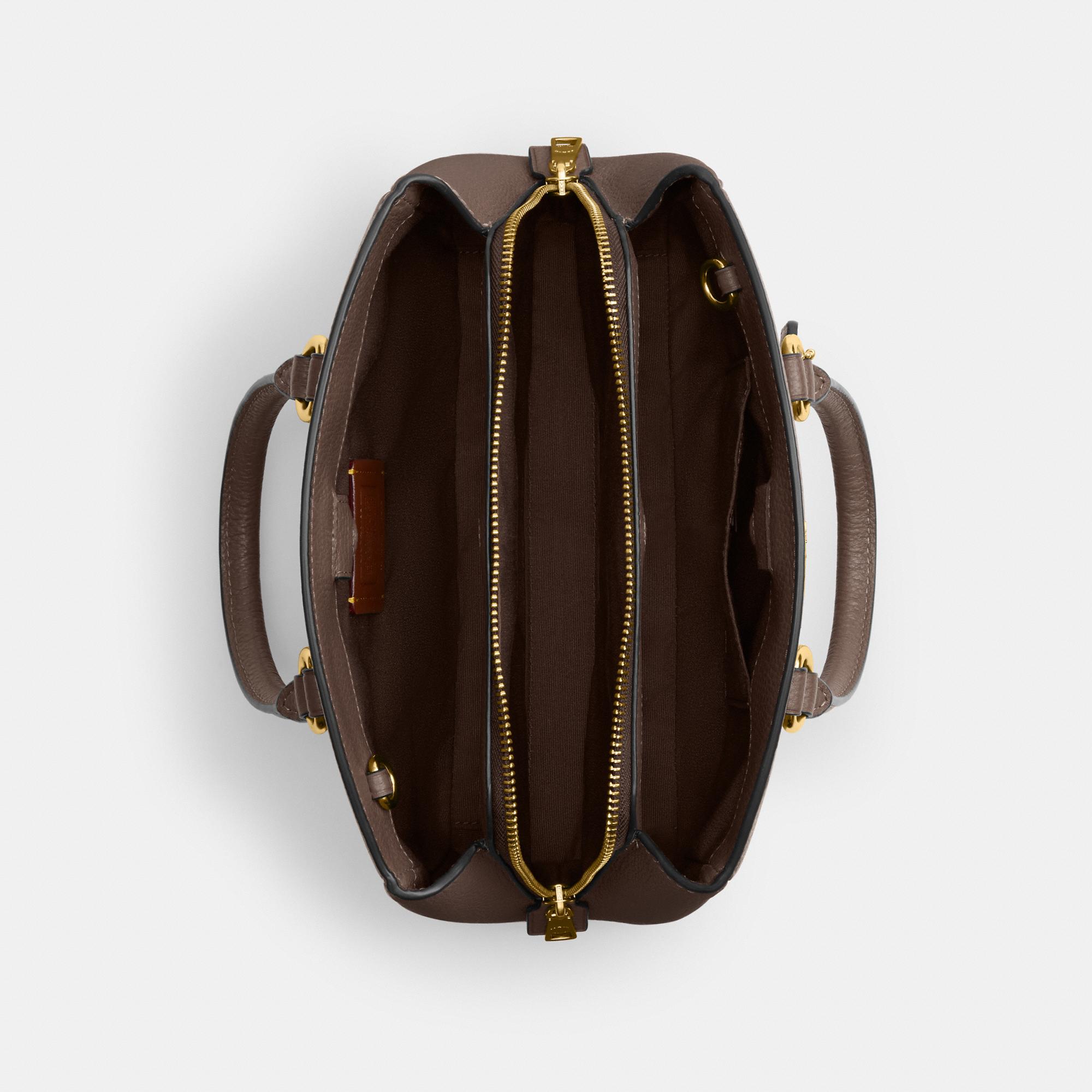 CAL54-SAVANNAH SMALL CARRYALL BAG-IM/Dark Stone