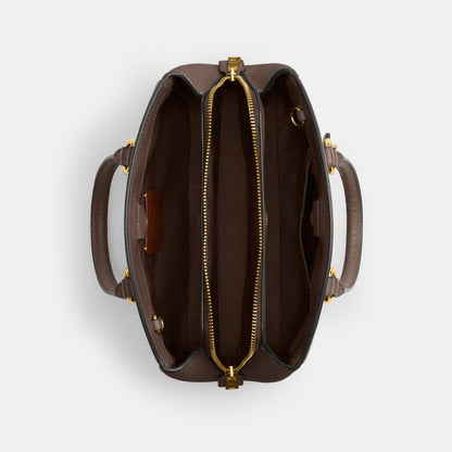 CAL54-SAVANNAH SMALL CARRYALL BAG-IM/Dark Stone