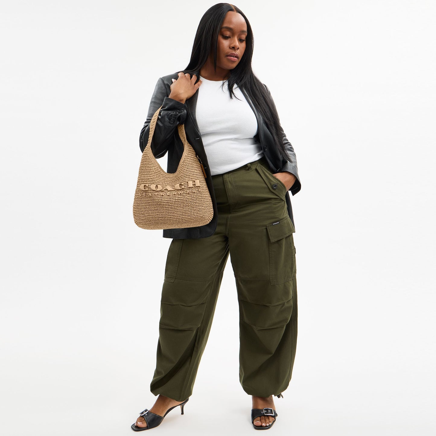 CAL97-Brooklyn Shoulder Bag 28-B4/Natural