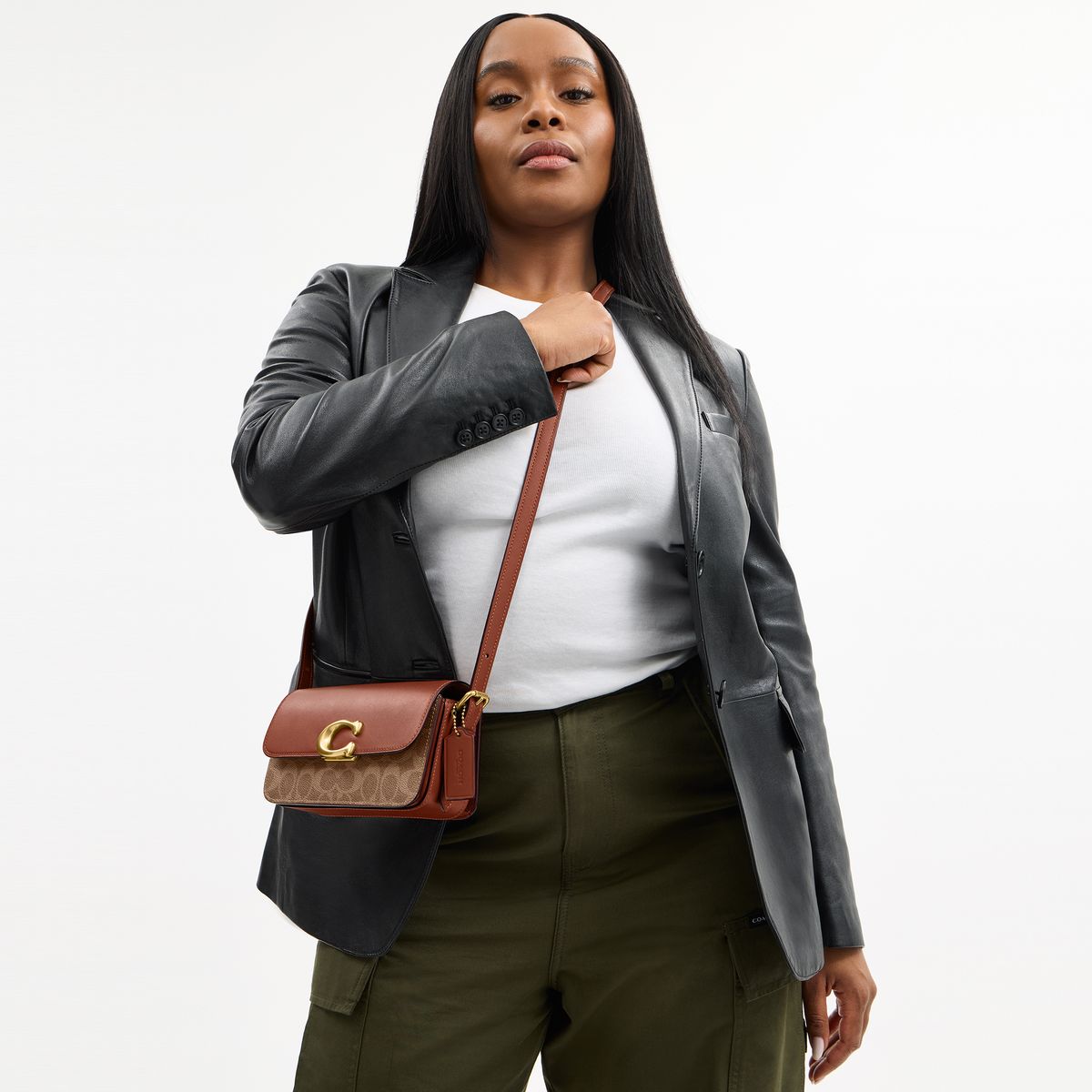 CAM19-Zoe Shoulder Bag-B4/Tan Caramel